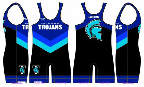 York Suburban BLUE & BLACK Men's Singlet