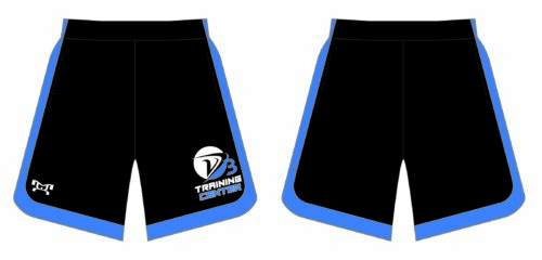 D3 Training Center Black Curve Sided Mesh Shorts