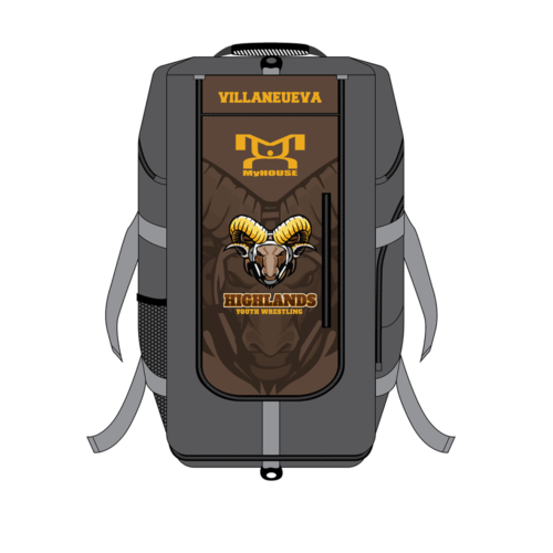 Highlands Youth Wrestling Booster Club Custom Hybrid Gear Bag (PLEASE ALLOW 6-8 WEEKS***)