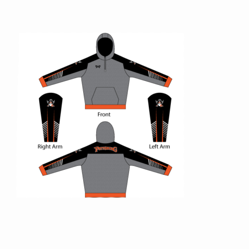 Pittsburg Youth Custom Quarter Zip Hoodie
