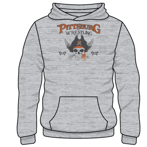 Pittsburg Youth Custom Sublimated Decal Grey Hoodie