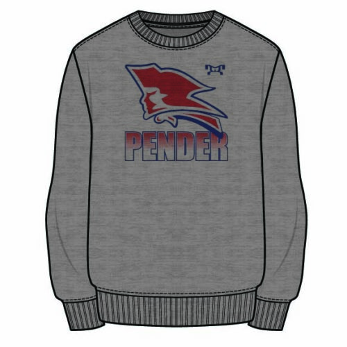 Pender High School Sublimated Decal Grey Crewneck