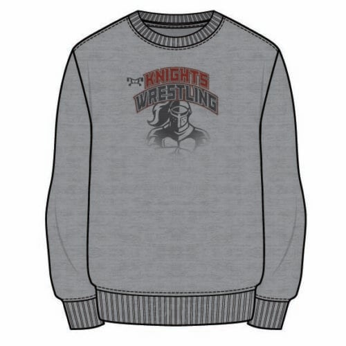 Knights RTC  Sublimated Decal Grey Crewneck