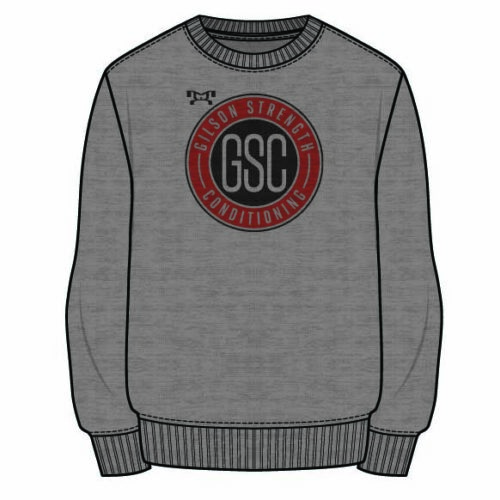 Gilson Strength  Sublimated Decal Grey Crewneck