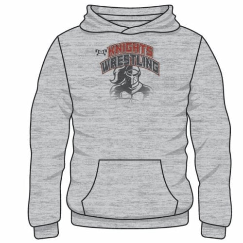 Knights RTC  Custom Sublimated Decal Grey Hoodie