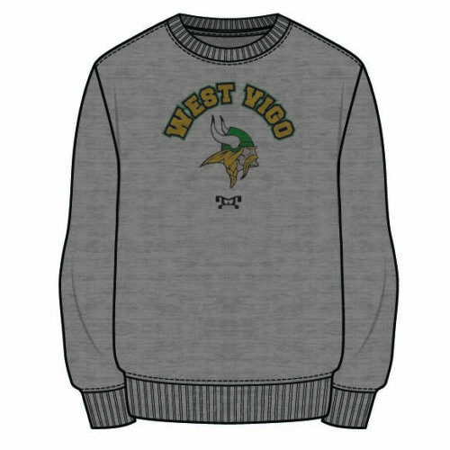 West Vigo Sublimated Decal Grey Crewneck