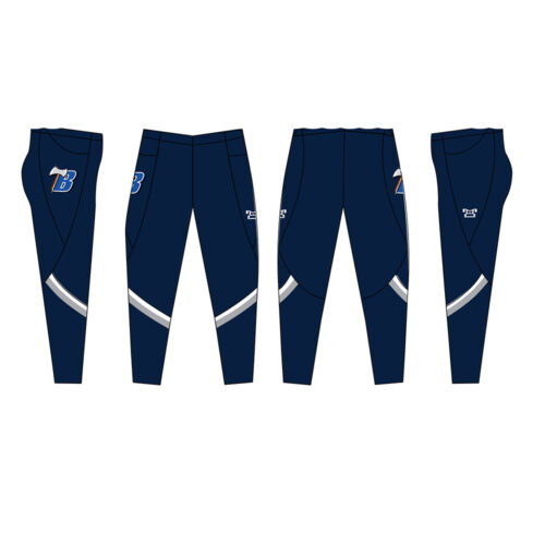 Bemidji Gymnastsics NAVY & WHITE Custom Full Length Women's Leggings W Pockets