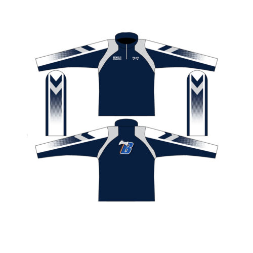 Bemidji Gymnastsics  Quarter Zip W Pattern On Sleeve