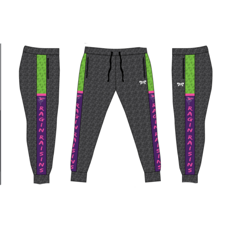 Ragin Raisins Custom Joggers    (Heathered fabric may vary in color & texture)