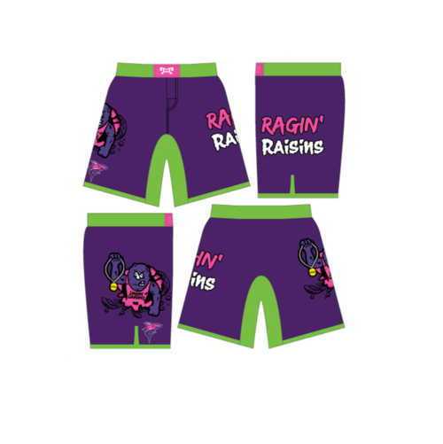 Ragin Raisins Custom Fight Shorts