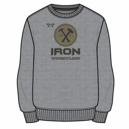 Iron Wrestling Club Sublimated Decal Grey Crewneck