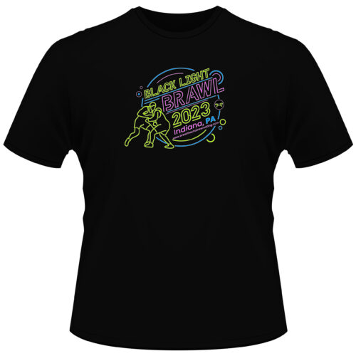 Black Light Brawl Custom Heat Press T Shirt
