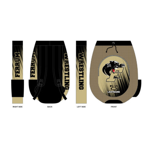 Ferrum College Items Sublimated White Custom Gear Bag
