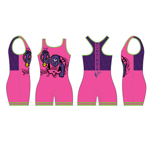 Ragin Raisins  Custom Women's Pink Singlet