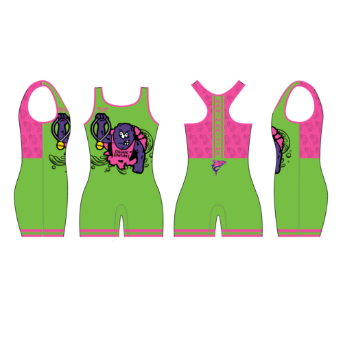 Ragin Raisins  Custom Women's Green Singlet