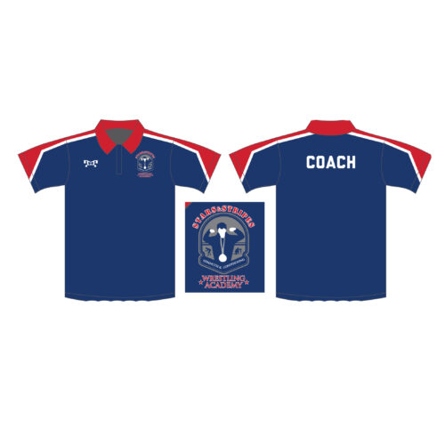 Stars and Stripes Wrestling Coaches Academy Custom Polo