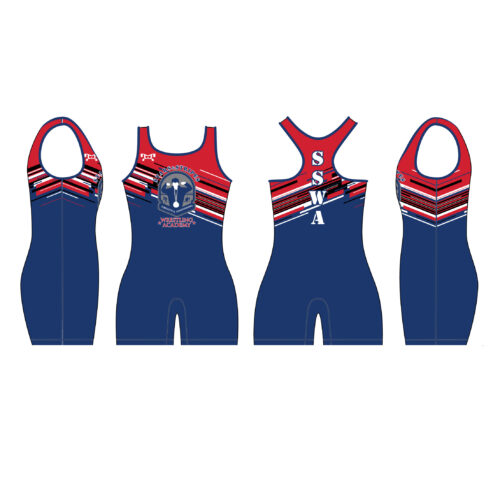 Stars and Stripes Wrestling Academy Custom Women's Blue Singlet