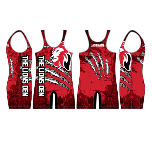 The Lions Den Wrestling Club Singlet Men's Singlet