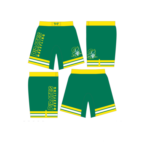 Plainsboro Pirates Custom Small Logo Fight Shorts