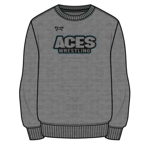 Aces Sublimated Decal Grey Crewneck