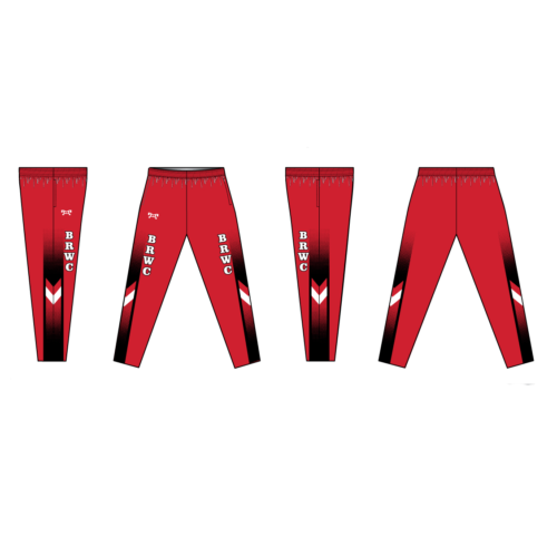 Big Red Wrestling Club Sublimated Red Intrepid Tapered Pants W/ Zipper