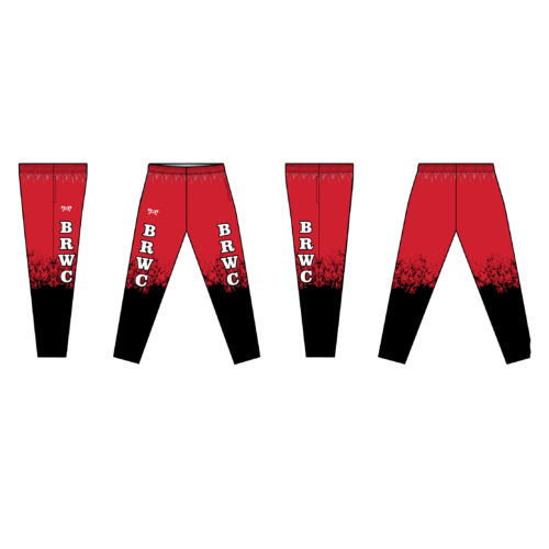 Big Red Wrestling Club Sublimated Red & Black Intrepid Tapered Pants W/ Zipper