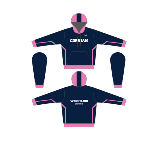 CORVIAN  Pink Sublimated Hoodie