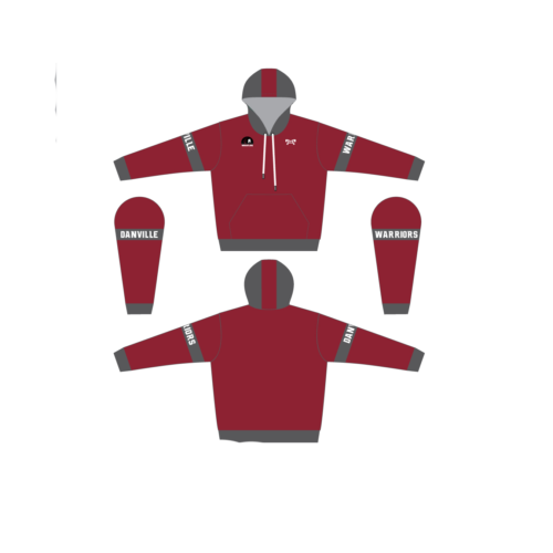 Danville Warriors Custom Sublimated Hoodie