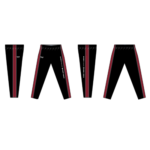 Danville Warriors Sublimated Tapered Pants W/ Zipper