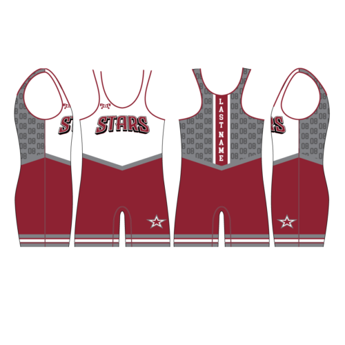North Stars Youth Men's Cardinal Singlet