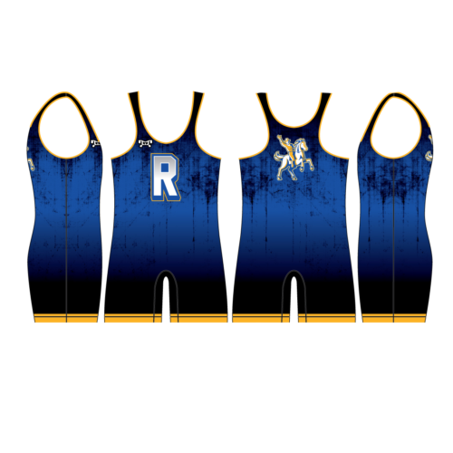 Roosevelt HS Roughriders Royal Wrestling Singlet