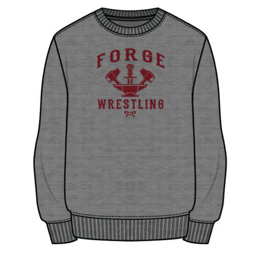 Forge Wrestling Sublimated Decal Grey Crewneck