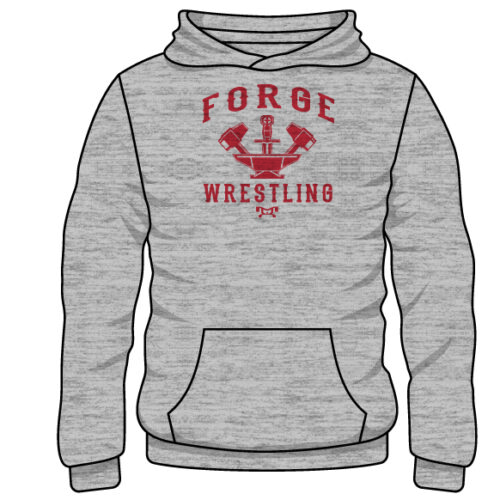 Forge Wrestling Custom Sublimated Decal Grey Hoodie