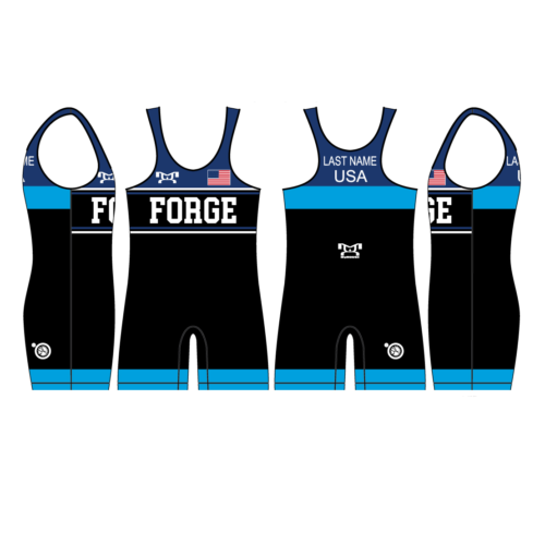 Forge Wrestling Blue Men's Singlet