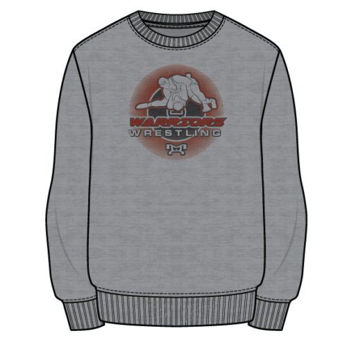 Bristol High School Sublimated Decal Grey Crewneck