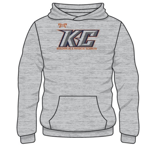 Keystone College Science Department Custom Sublimated Decal Grey Hoodie
