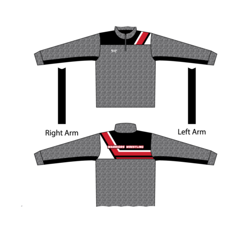 Bristol High School Heathered Quartered Zip  (Heathered fabric may vary in color & texture)
