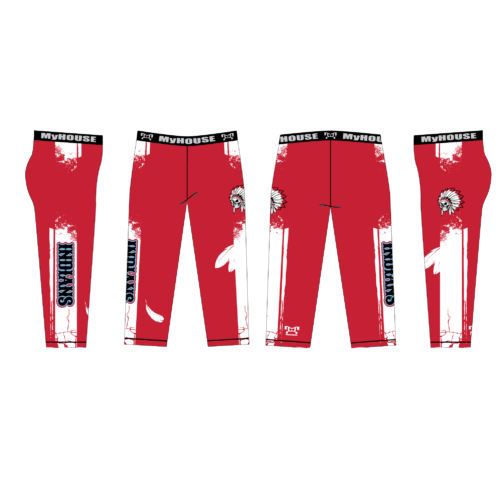 Indians Baseball Red Custom Men's Legging