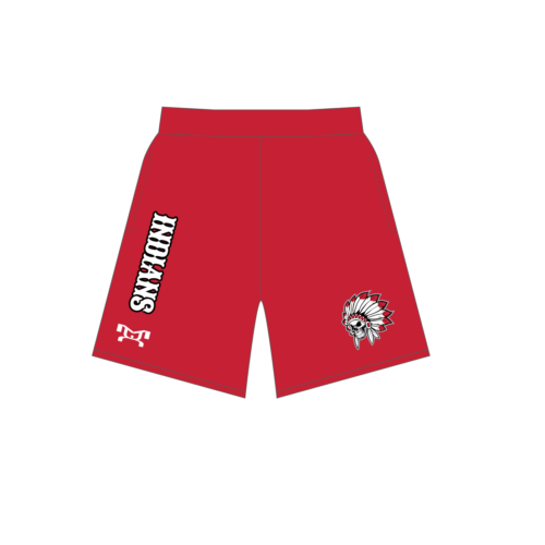 Indians Baseball Red Custom Mesh Shorts