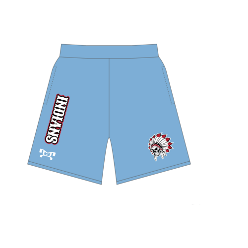 Indians Baseball Blue Custom Mesh Shorts