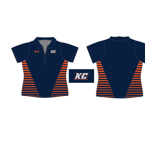 Keystone College Science Department Custom Women's Striped Polo Shirt