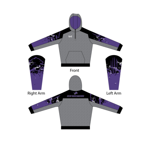 LEO Wrestling Custom Quarter Zip Hoodie