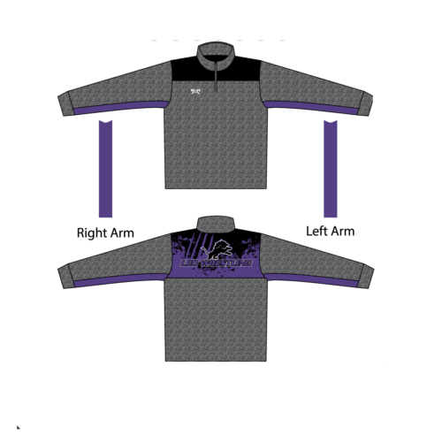 LEO Wrestling Heathered Quarter Zip  (Heathered fabric may vary in color & texture)