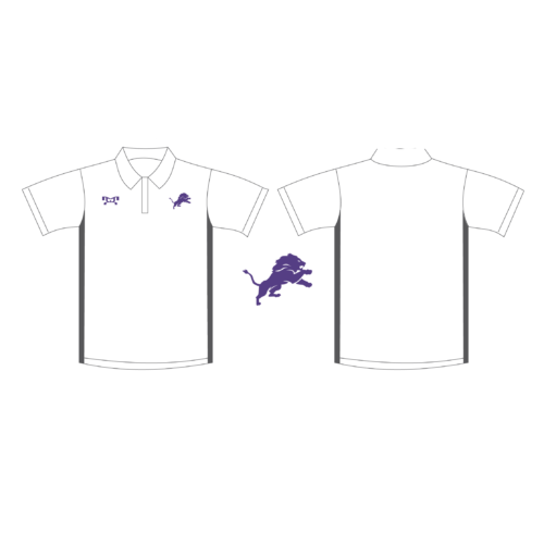 LEO Wrestling White Custom Polo