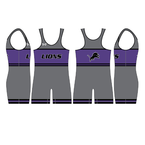 LEO Wrestling Grey Men's Singlet
