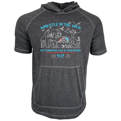Wrestle in the Wild Custom Heat Press Short Sleeve Hoodie