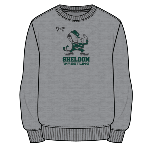 Sheldon High School Sublimated Decal Grey Crewneck