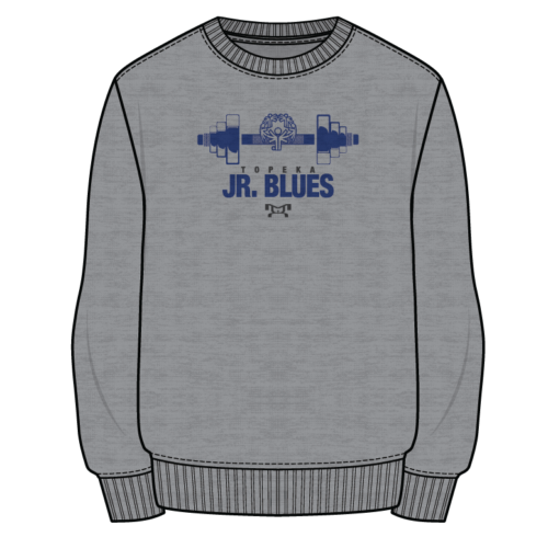 Topeka Sublimated Decal Grey Crewneck