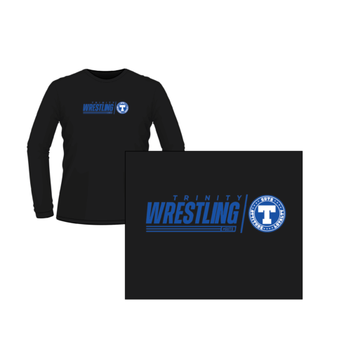 Trinity Wrestling Custom Heat Press Black Long Sleeve
