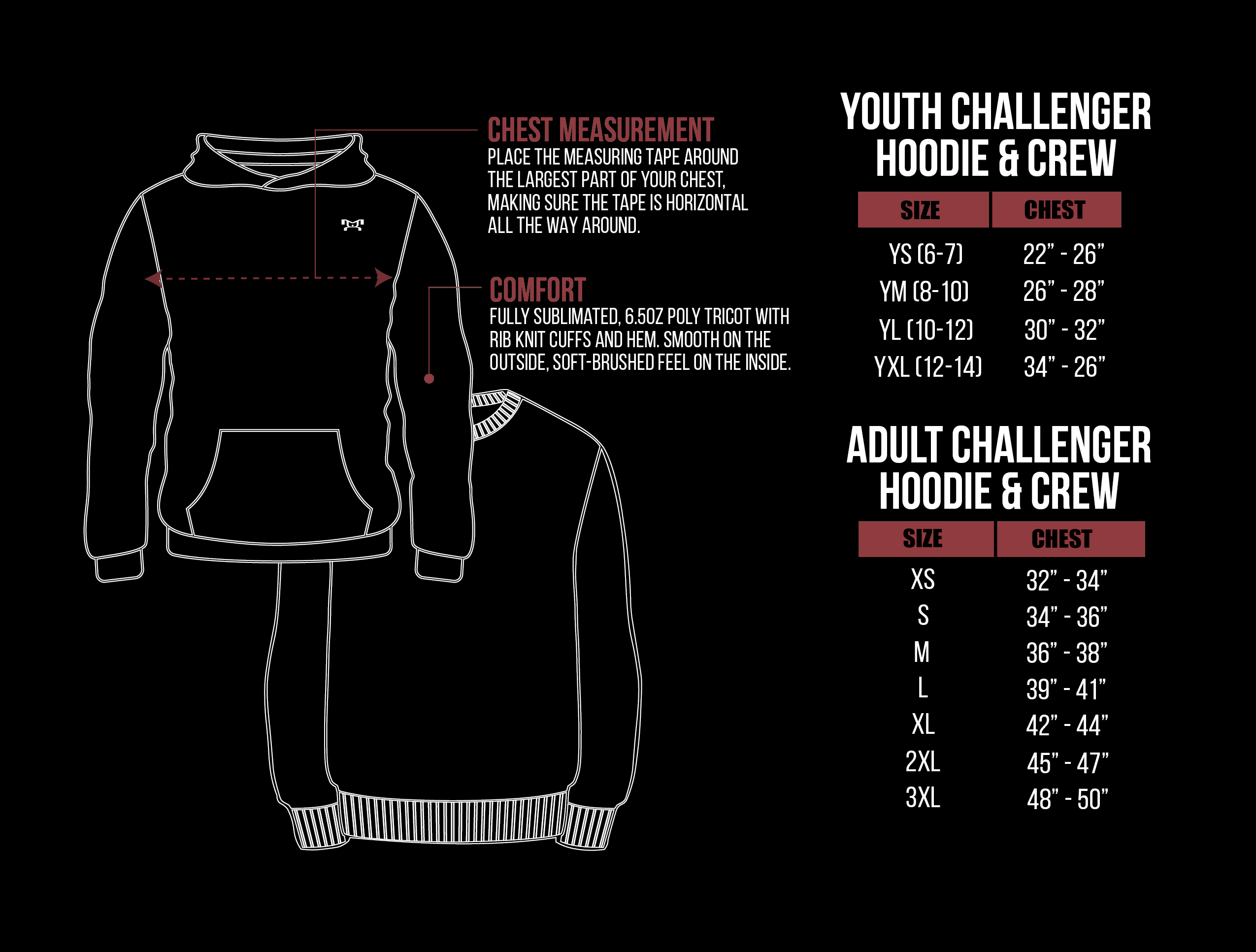 CHALLENGER HOODS